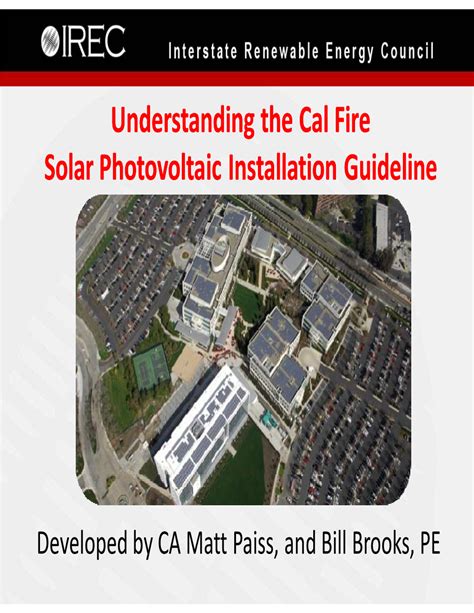 Understanding the Cal Fire Solar Installation Guideline 